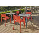 Fauteuil de jardin empilable TOWN en polypropylène EZPELETA