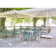 Fauteuil de jardin empilable TOWN en polypropylène EZPELETA