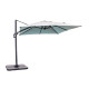 Parasol de jardin déporté inclinable gris SEVILLA 2,5x2,5m en aluminium et toile polyester DCB GARDEN
