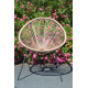 Fauteuil salon de jardin en polyéthylène empilable Acapulco
