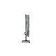 Parasol de jardin carré déporté et inclinable 3x3 gris clair DELORM