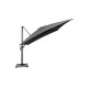 Parasol de jardin carré déporté et inclinable 3x3 gris clair DELORM