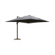 Parasol de jardin rectangulaire déporté et inclinable 4 x 3m DELORM