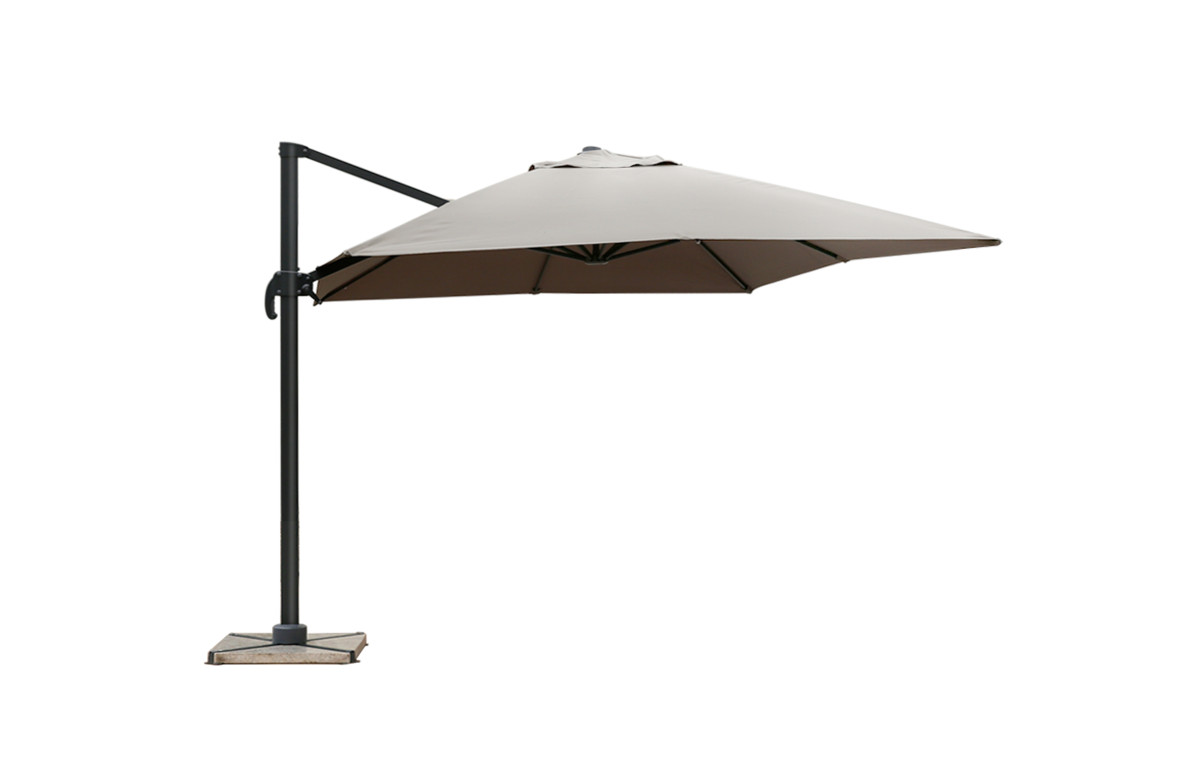 Parasol de jardin rectangulaire déporté et inclinable 4 x 3m DELORM Parasol de jardin rectangulaire déporté et inclinable 4 x 3m DELORM