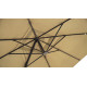 Parasol de jardin carré déporté et inclinable 2m50 DELORM