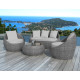 Salon de jardin design bas 4 personnes DELORM