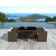 Salon de jardin encastrable 4 personnes DELORM
