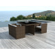 Salon de jardin encastrable 4 personnes DELORM