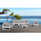 Salon de jardin bas luxe en aluminium 5-6 places - ST TROPEZ - Delorm