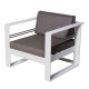 Salon de jardin bas luxe en aluminium 5-6 places - ST TROPEZ - Delorm
