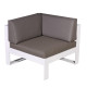 Salon de jardin bas luxe en aluminium 5-6 places - ST TROPEZ - Delorm
