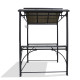 Abri de barbecue en aluminium et polycarbonate DCB Garden - Anthracite