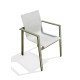 Fauteuil salon de jardin empilable en aluminium MIAMI DCB Garden