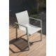 Fauteuil salon de jardin empilable en aluminium MIAMI DCB Garden