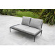 Salon de jardin design bas d'angle en aluminium DCB Garden 4 places ANKARA
