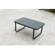Salon de jardin design bas en aluminium Paris Garden 5 places gris ANTIBES