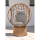 Balancelle de jardin BoraBora en résine tressée avec coussin DCB Garden