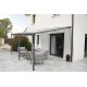 Pergola adossée CIELO 4x3m en polycarbonate et aluminium DCB GARDEN