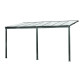 Pergola adossée CIELO 4x3m en polycarbonate et aluminium DCB GARDEN