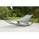 Bain de soleil design basculant HENDAYE en acier Gris DCB GARDEN