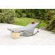 Bain de soleil design basculant HENDAYE en acier Gris DCB GARDEN
