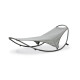 Bain de soleil design basculant HENDAYE en acier Gris DCB GARDEN