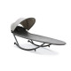 Bain de soleil design basculant HOSSEGOR en acier avec brise soleil Gris DCB GARDEN
