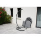 Fauteuil suspendu de jardin pliable LACANAU avec coussins Gris DCB GARDEN