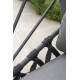 Fauteuil suspendu de jardin pliable LACANAU avec coussins Gris DCB GARDEN