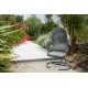 Fauteuil suspendu de jardin pliable LACANAU avec coussins Gris DCB GARDEN