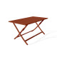 Table salon de jardin pliante pour 4 personnes en aluminium et rectangulaire MARIUS CITY GARDEN