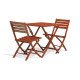 Ensemble table et chaises de jardin en aluminium 2 personnes Marius CITY GARDEN