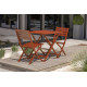 Ensemble table et chaises de jardin en aluminium 2 personnes Marius CITY GARDEN