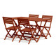 Ensemble table et chaises de jardin en aluminium 4 personnes Marius CITY GARDEN