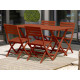 Ensemble table et chaises de jardin en aluminium 4 personnes Marius CITY GARDEN