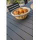 Table salon de jardin 6 personnes en aluminium anthracite DCB Garden MIAMI