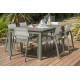 Ensemble table et fauteuils de jardin avec rallonge 6 personnes DCB Garden MIAMI