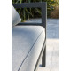 Salon de jardin bas d'angle en aluminium BEAUBOURG 6 places - Paris Garden