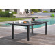 Ensemble table et fauteuils de jardin avec rallonge 8 personnes DCB Garden MIAMI