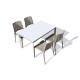 Ensemble table et chaises de jardin empilables 4 personnes Ezpeleta Meet-Park