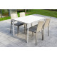 Ensemble table et chaises de jardin empilables 4 personnes Ezpeleta Meet-Hall