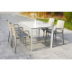 Ensemble table et fauteuils de jardin empilables 4 personnes Ezpeleta Meet-Hall