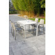 Ensemble table et fauteuils de jardin empilables 4 personnes Ezpeleta Meet-Hall