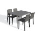 Ensemble table et chaises de jardin empilables 4 personnes Ezpeleta Meet-Hall