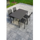 Ensemble table et chaises de jardin empilables 4 personnes Ezpeleta Meet-Hall