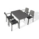 Ensemble table et fauteuils de jardin empilables 4 personnes Ezpeleta Meet-Hall