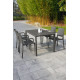 Ensemble table et fauteuils de jardin empilables 4 personnes Ezpeleta Meet-Hall