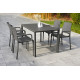 Ensemble table et fauteuils de jardin empilables 4 personnes Ezpeleta Meet-Hall