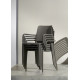 Ensemble table et fauteuils de jardin empilables 4 personnes Ezpeleta Meet-Hall