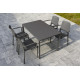 Ensemble table et fauteuils de jardin empilables 4 personnes Ezpeleta Meet-Hall